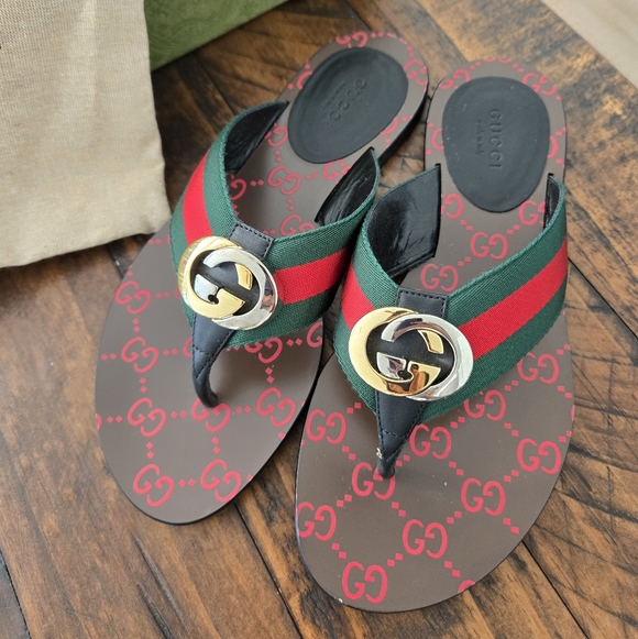 Gucci Women's Kika Thong Sandals. Size EU 36 US 6. Good preowned condition. - Picture 2 of 10